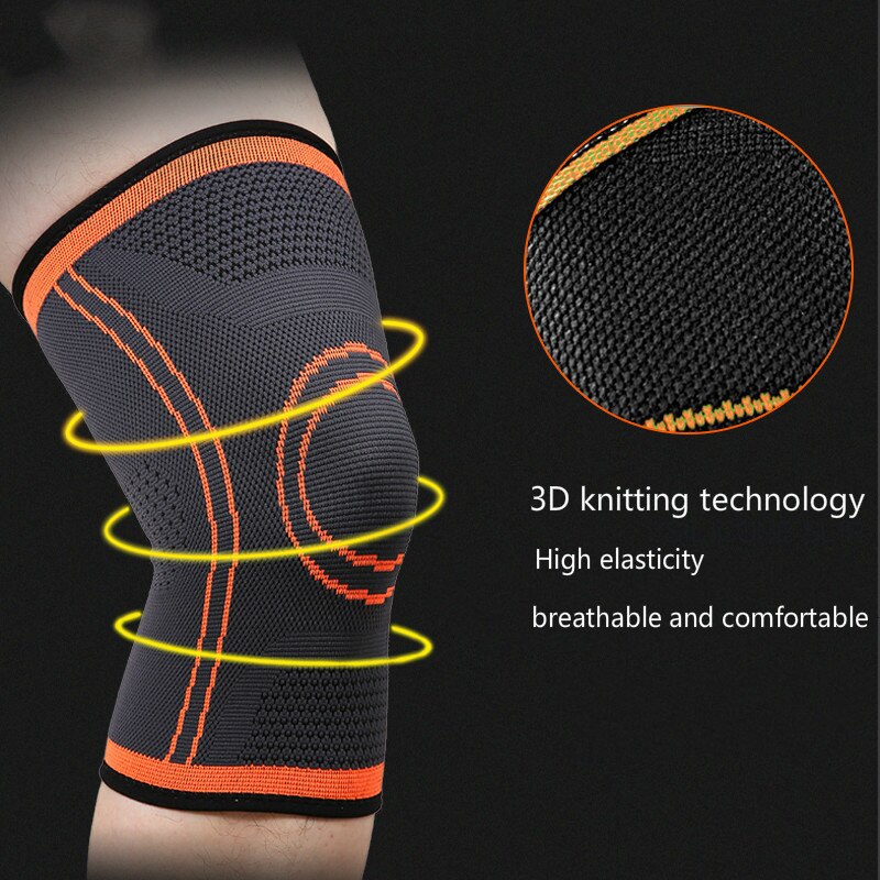 1PC Kompression Verband Kneepad Sport Kneepad Elastische Knie Pads Unterstützung Fitness Getriebe Basketball Volleyball Klammer Beschützer