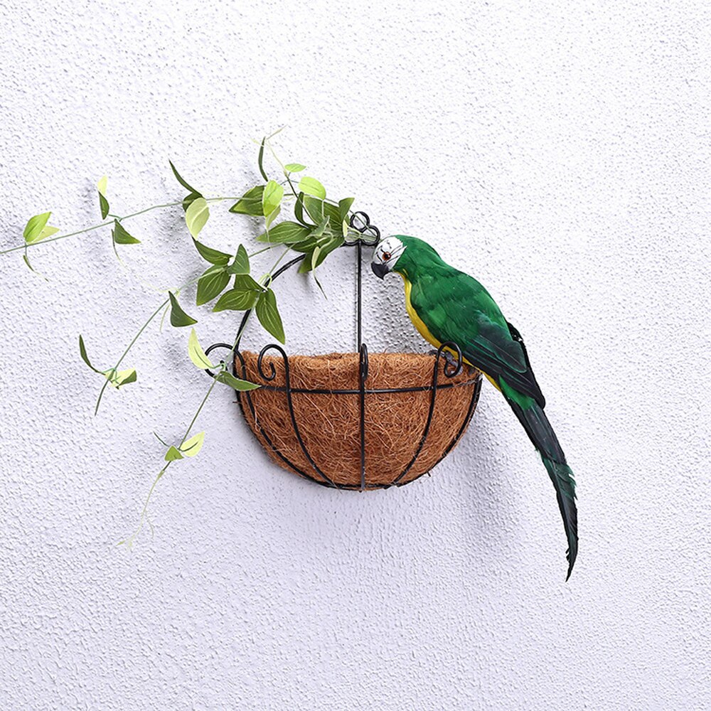 Perroquet décoratif de jardin | Simulation de jardin, perroquet à émulation pour spectacle de fenêtre, jardinage oiseau artisanat de jardin, décoration: green / 25cm