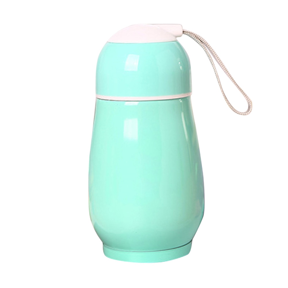 300ml Portable Coffee Bottle Vacuum Flask Tea Water Cup Thermal Jug Mug Vacuum Cup Small: Lake Blue