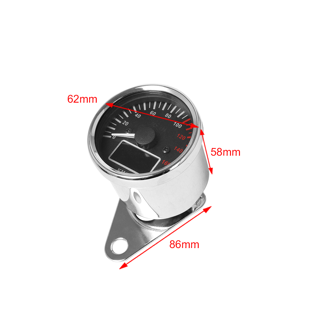 Velocímetro Digital para motocicleta, tacómetro de velocidad, odómetro LED, tacómetro impermeable, indicador Digital Universal