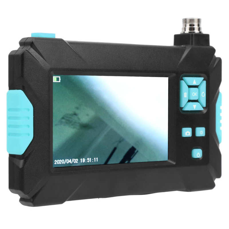 P30 5.5mm 4.3in Endoscope Camera Industrial Pipe Borescope with 1080P Screen 8 LEDs for Car Inspection