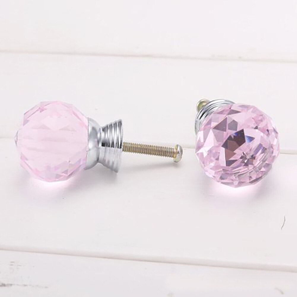 20mm enkele gaten glazen bolgreep meubelgreep dressoirknoppen kristallen kastgreep voor meubelbolgreep