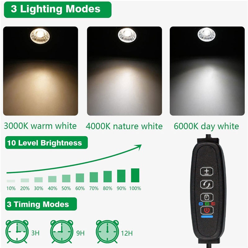 Usb led spotlight indendørs plantebelysning 5v dæmpbare uplight spotlight lampe til potteplanter stue 5w dekorative lamper