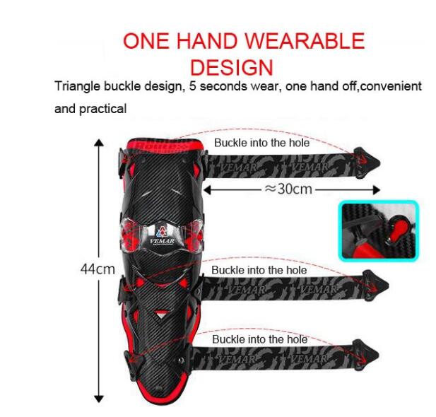 VEMAR Motorcycle Knee Pads Racing Moto Knee Guards CE Motocross Protection Riding Safety Protective Gear Adults Knee Protector