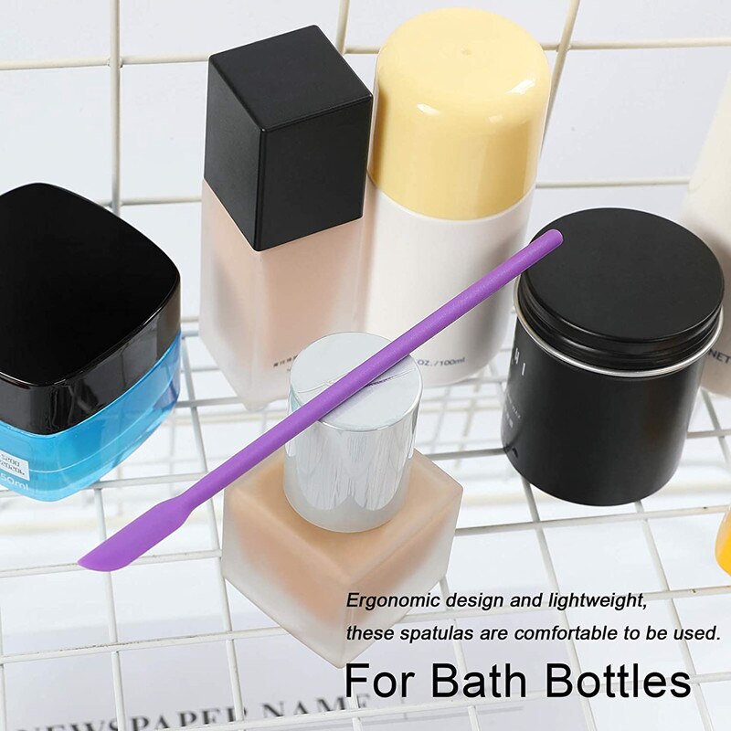 4Pcs/Set Mini Silicone Spatula Set Small Rubber Spatula Makeup Tiny Scraper Mixing Thin Jar Scraper Kitchen Bottles Sculpture