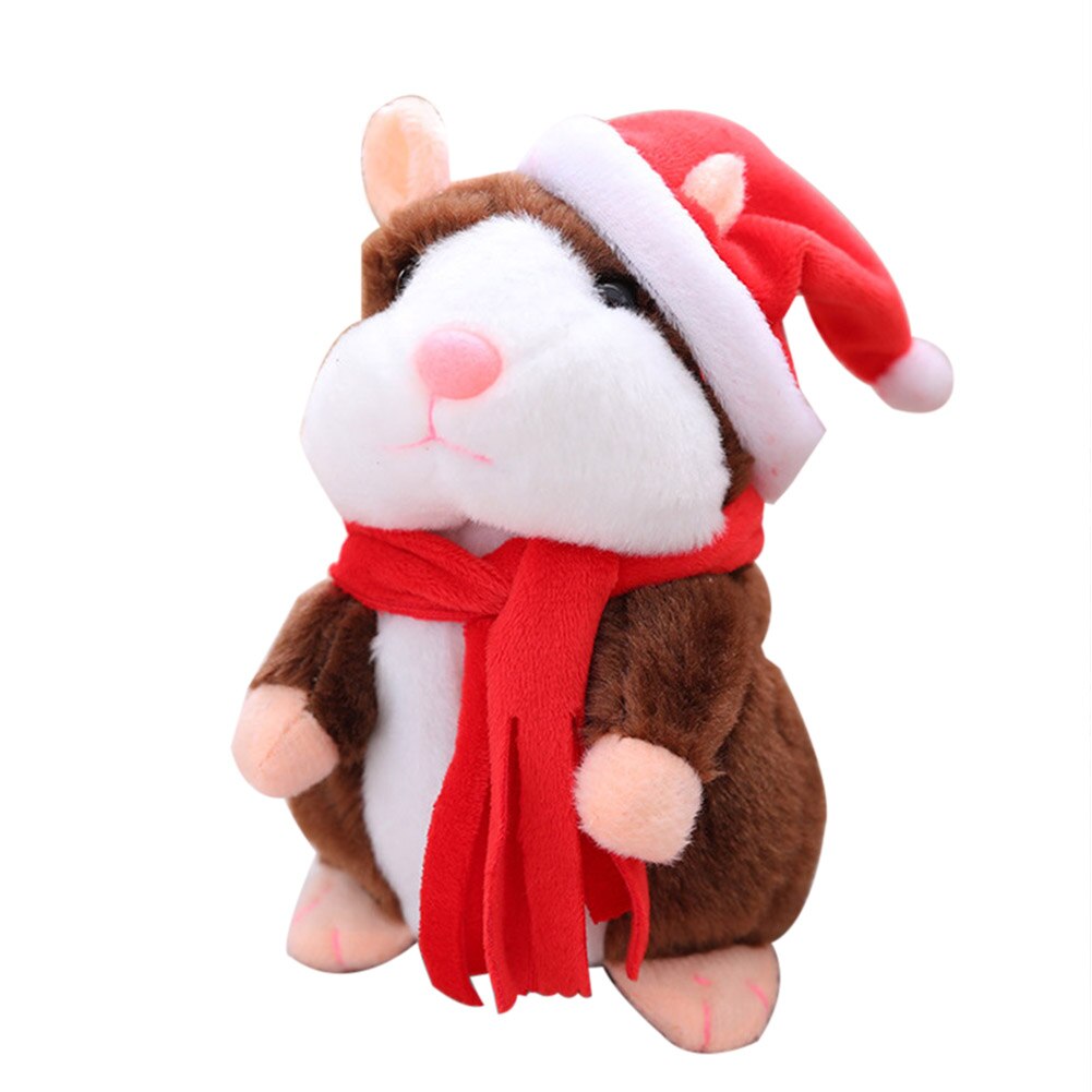 Plysch hamster leksak jul inspelning elektrisk hamster prata prata gå mus leksaker lära sig prata barn kul: Typ 3a  (16cm)