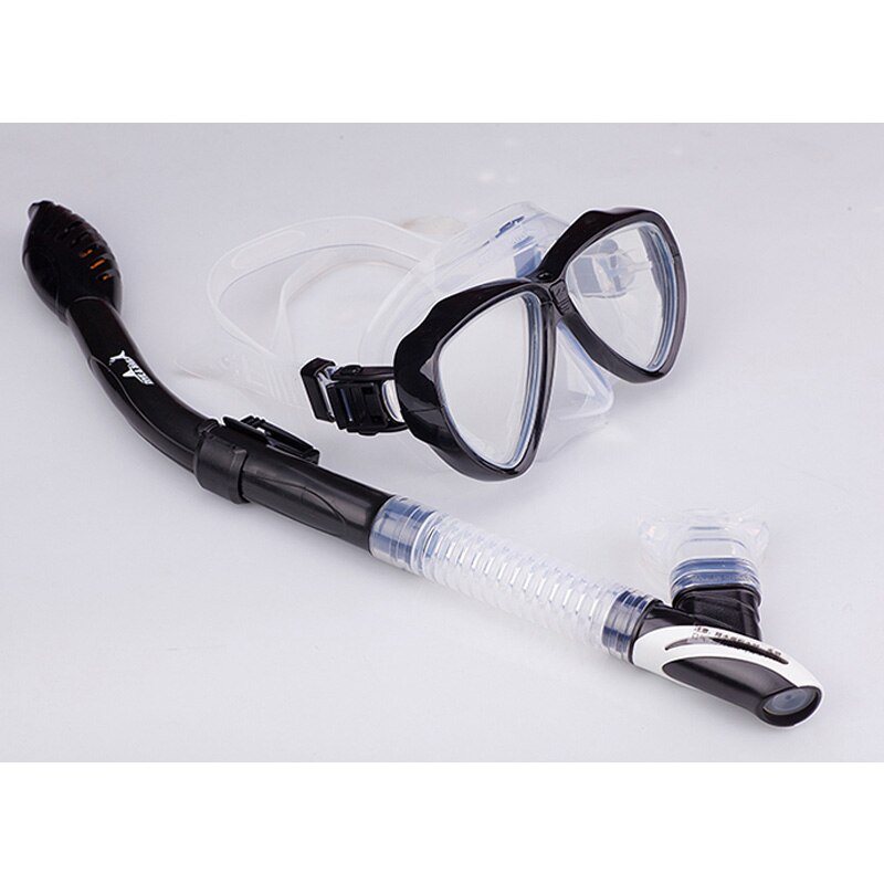 Zwemmen duiken scuba anti-condens bril siliconen masker snorkelbril + snorkelset
