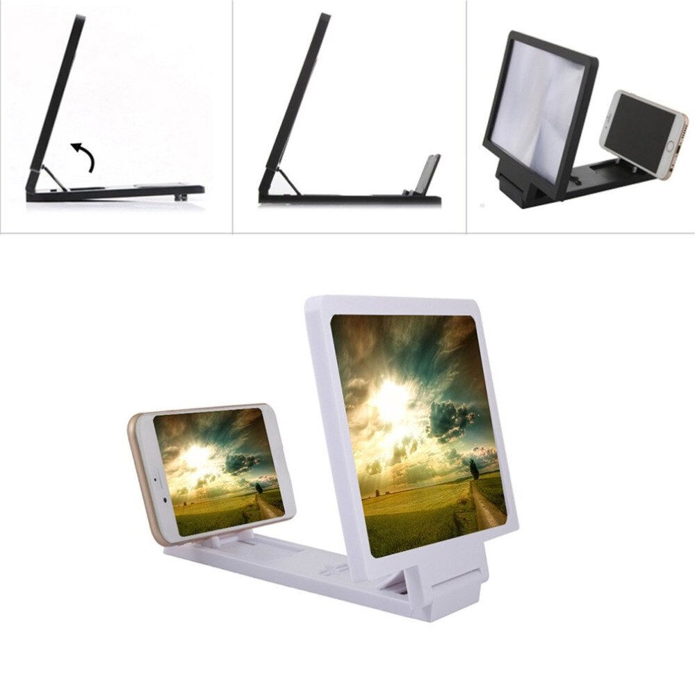 1Pc portable 3D screen Magnifier for cell phone xiaomi samsung lenovel tablet Video Screen holder Folding Enlarged Expander