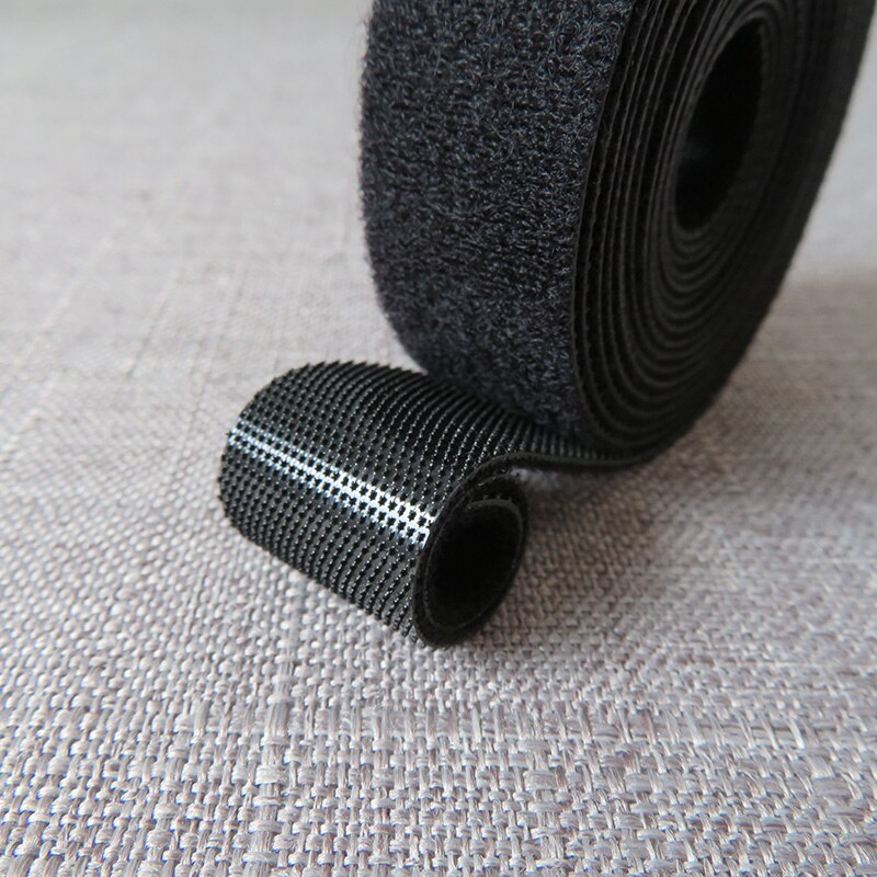 Breedte 2Cm Herbruikbare Nylon Magic Tape Klittenband Kabel Manaager Winder Clip Strikjes Bandjes Draad Desktop Zelfklevende Haak Lus fastener