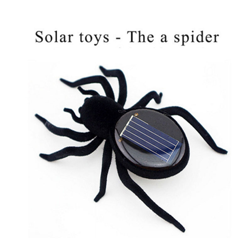 1 Stks Solar Spider Educatief Robot Scary Insect Gadget Kleine Truc Speelgoed Solar Speelgoed juego solares Kinderen Kinderen Speelgoed