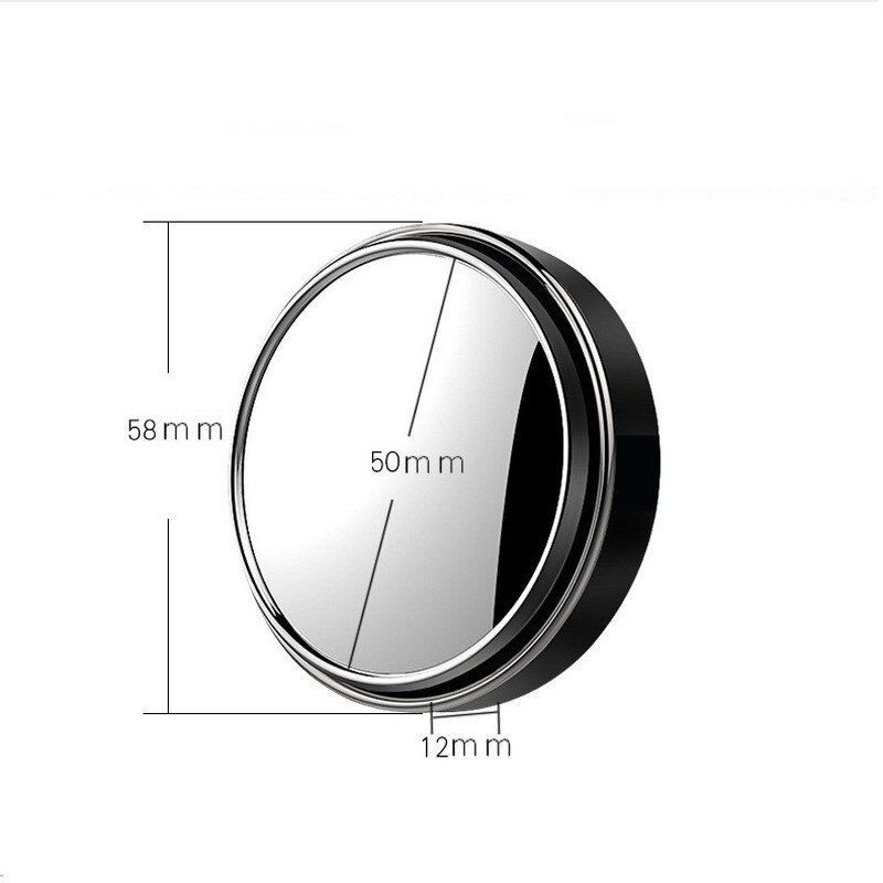 Espejo retrovisor giratorio de ángulo de 360 grados para coche, accesorios de gran visión para Interior, 1 ud.