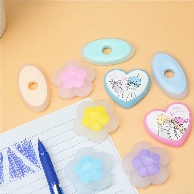 Erasable gel pen eraser Cute and easy to wipe clean Fast and effortless without tearing paper