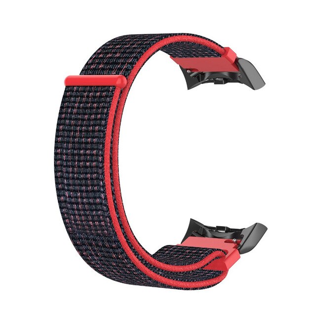 Bracelet de montre de Sport en Nylon pour Samsung Gear Fit2 Pro bracelets de montre de fitness Bracelet de poignet pour Samsung Bracelet de 2 SM-R360: red 1
