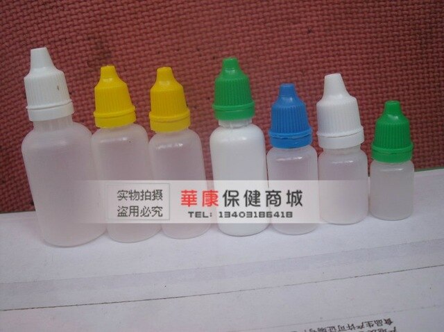 30 pcs 30 ml plastic dropper bottle, clear bottle with Pilfer Proof Cap color cap