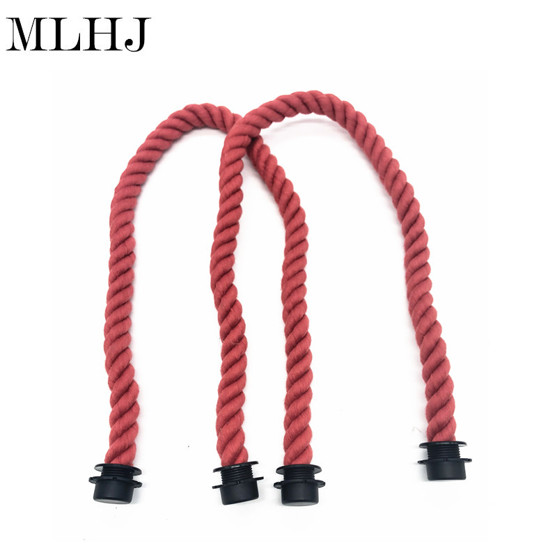 Mlhj til obag farverige håndtag 45cm 65cm 80cm hamperov obag 1 par: Rødvin
