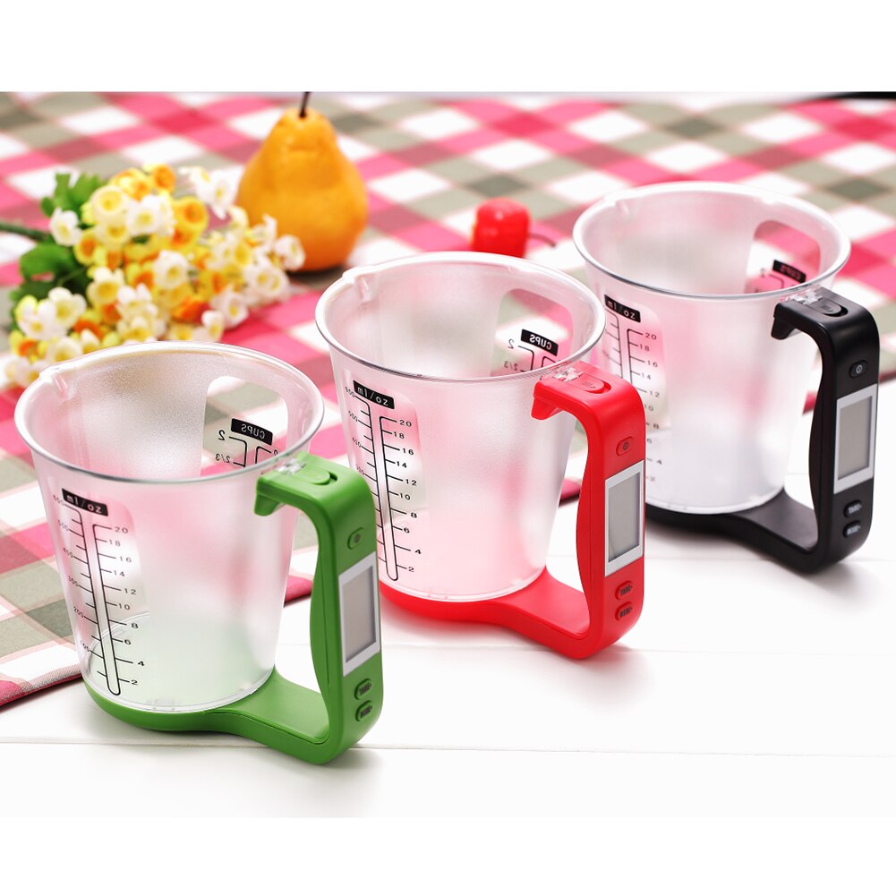 Electronic Measuring Cup Kitchen Scales Digital Temperature Measurement Cups Kitchen Scale LCD Electronic Scale