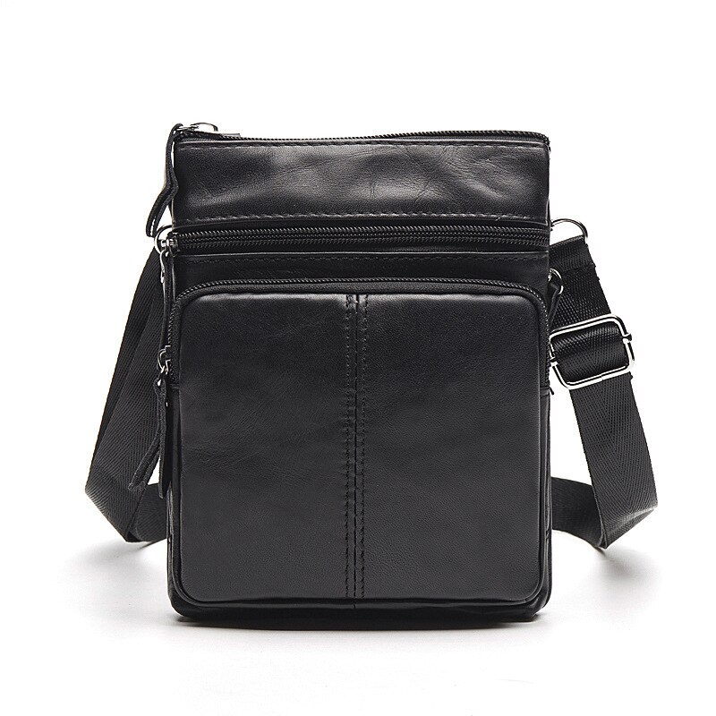 Small Flap Messenger Bags Male Purse Packing Travel Pouch Zipper Softshell Leather Crossbody Bags 12 Colors Sling Bag