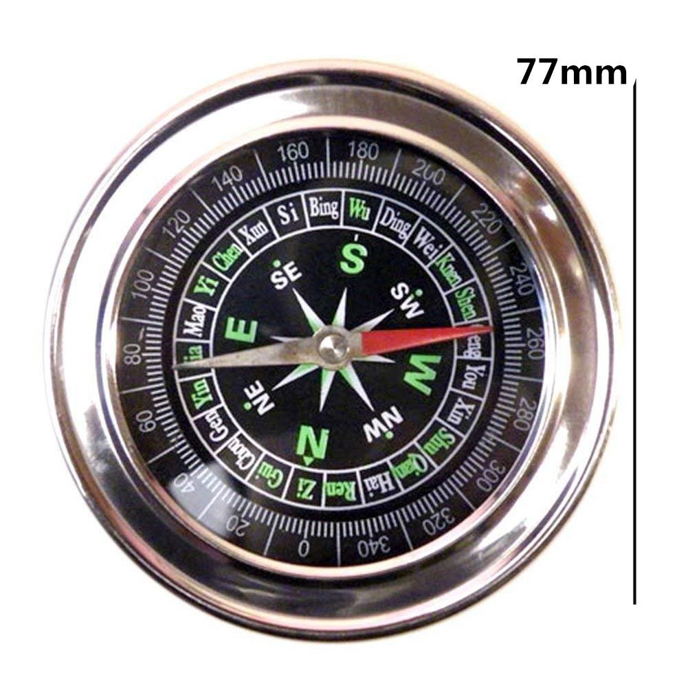 Outdoor Multi-purpose Full Metal Compass Stainless Steel Compass