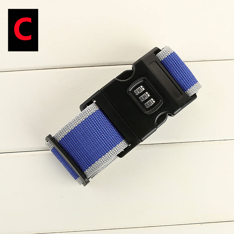 2/1PC Luggage Buckle Strap Anti-theft Password Lock Packing Belt Luggage Strap Bundling Belt Packing Belt Strap Suitcase Belts: 3/8" / Light Gold
