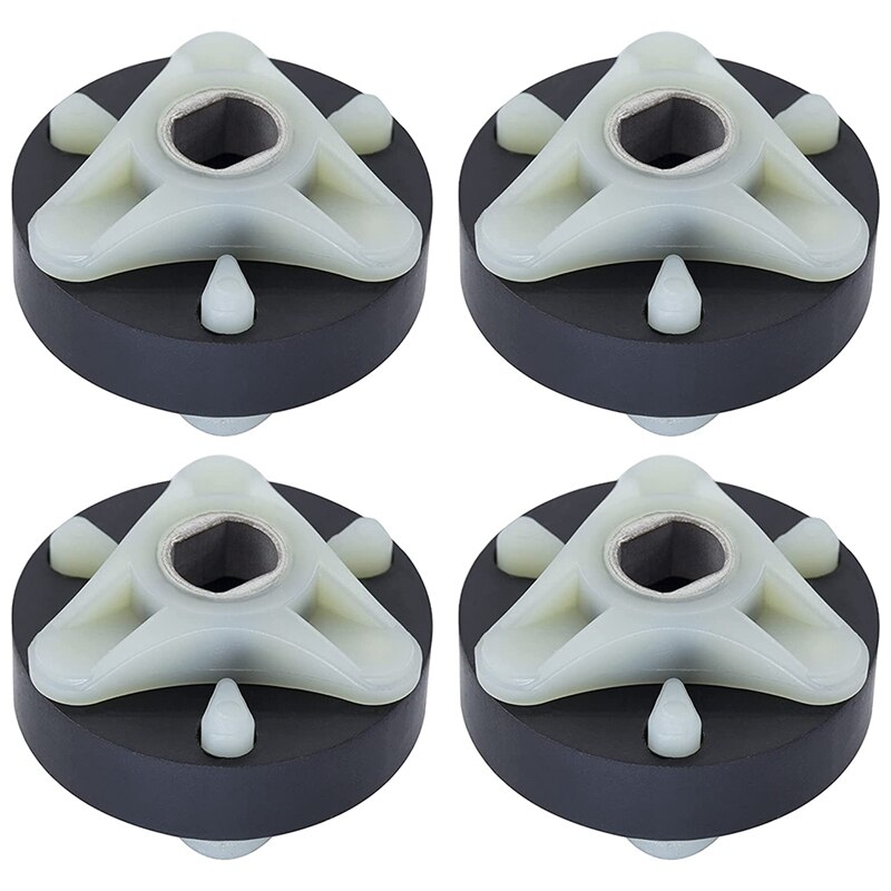 Heavy Duty 285753A Direct Drive Motor Coupling Kit with METAL Core- Fit for Whirlpool &amp; Kenmore Washers Pack of 4