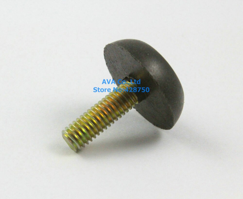 20 svarta  m6 x 20mm skruvar  , 23mm bas justerbara möbelben bordsjusteringsfötter