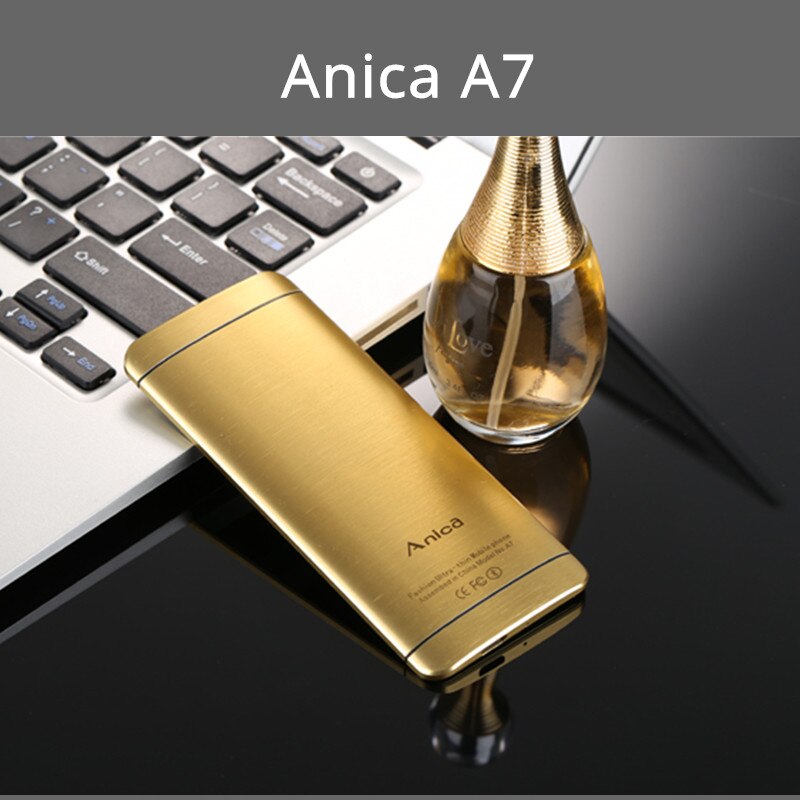 Anica A7 Telefon Mit Super Mini Ultradünne Karte Luxus Bluetooth 1.63 "zoll Staubdicht Stoßfest telefon