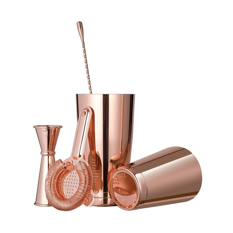 Cocktailshaker 6pcs Cocktail Shaker Home Bar Set, Stainless Steel Boston Shaker used in bars