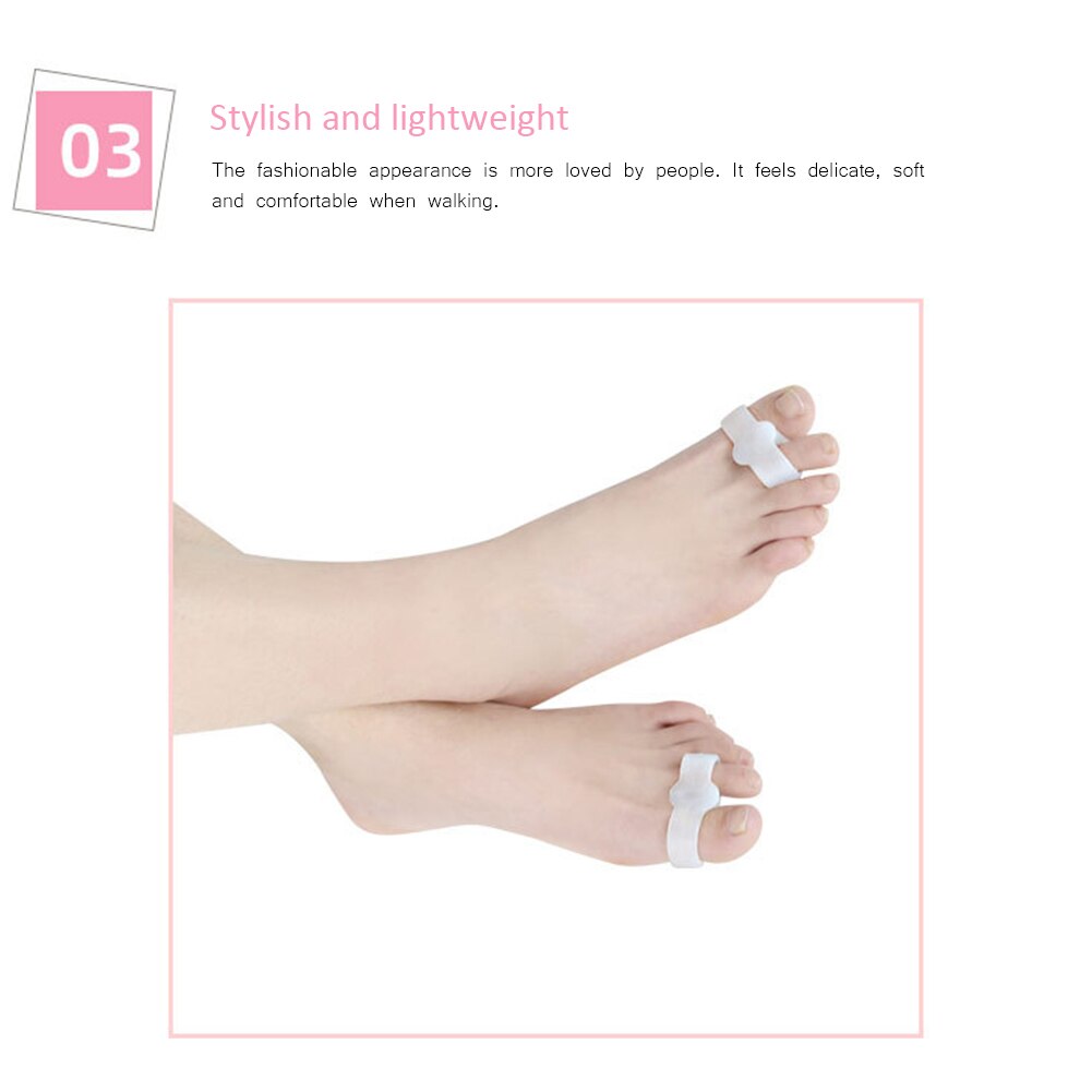 1 Pair Toe Spreader Separator Hallux Pain Relief Guard Thumb Protector Adjuster Hallux Outer Correction Foot Care