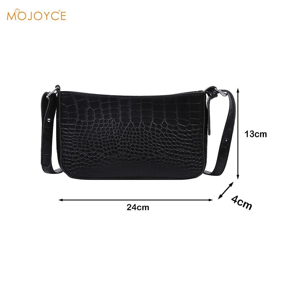 Alligator Patroon Schouder Handtassen Draagbare Pu Leer Vrouwen Kleine Messenger Bag Lady Straat Reizen Commuter Clutch