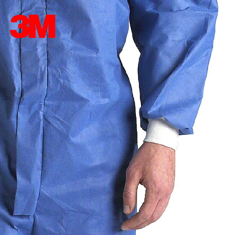 3M Beschermende Overall Cleanroom 4532 Hooded Pak Elastische Taille Kleding Anti Statische Anti Chemische Bescherming Type5/6 M/L/Xl/Xxl