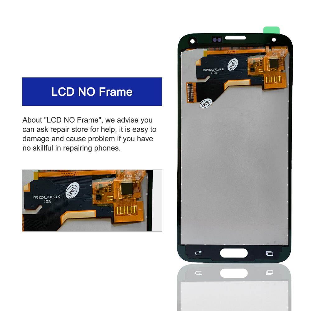 Prova di 100% TFT per Samsung galassia S5 Schermo LCD tocco schermo Digitizer per Samsung S5 Schermo G900M G900F Schermo LCD di ricambio