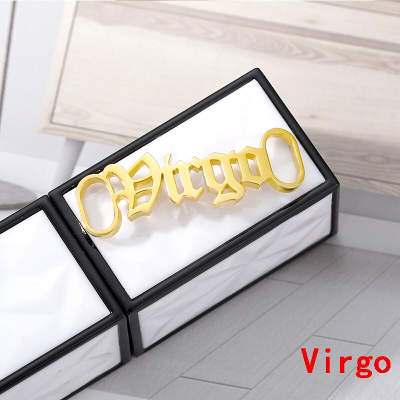 Nette Baby Mädchen Edelstahl Schuh Schnalle Sternzeichen Schuh Schnalle Für Frauen Männer Gold Schnürsenkel Tag Charme Schmuck Zubehör BFF: Virgo