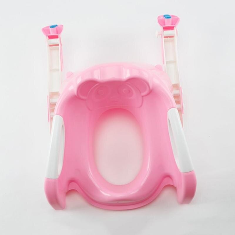 Folding Baby Potty Training Seat With Adjustable Ladder Toilet Training Potties Children Safety Handle Bowl Potties 2022