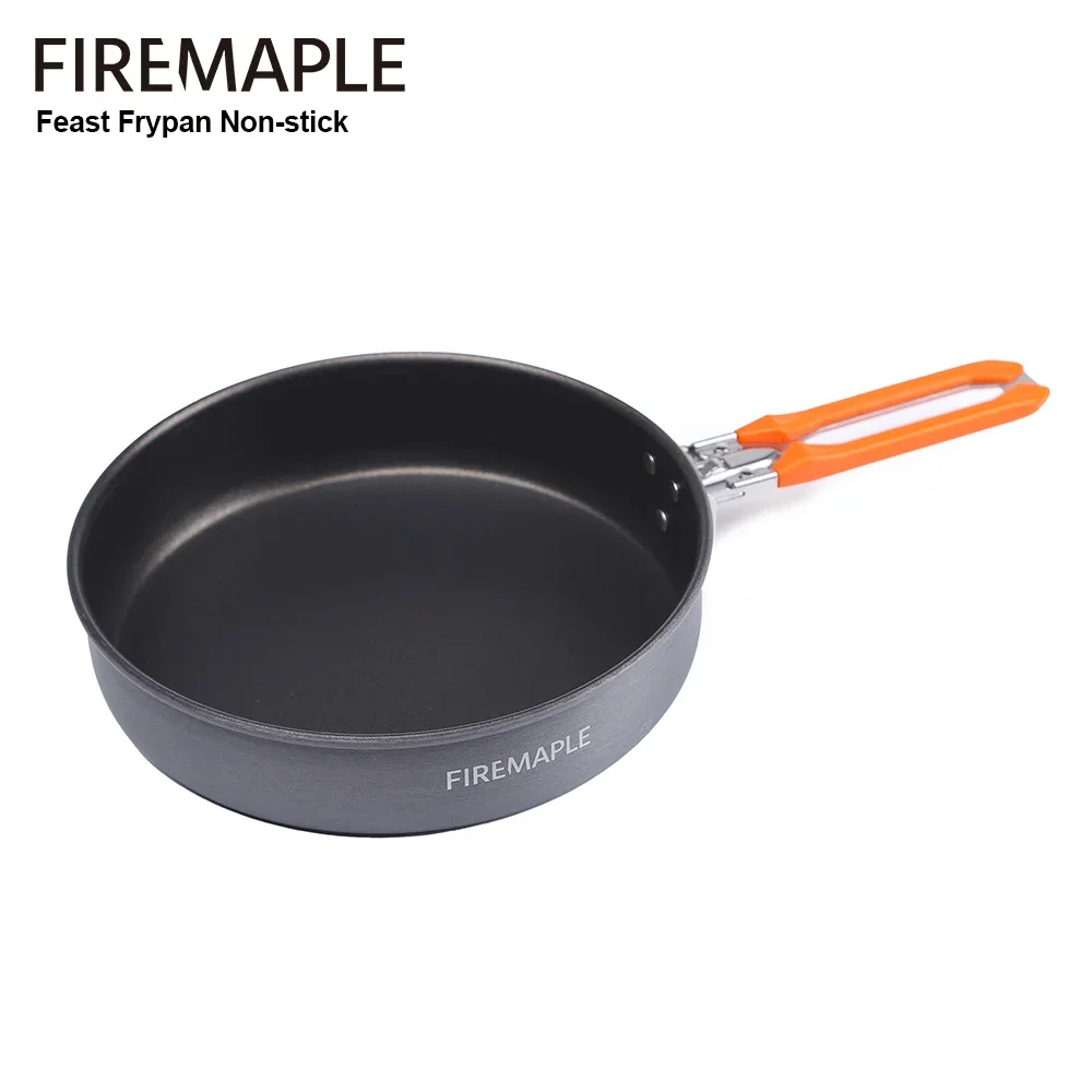Eld lönn fest non-stick camping stekpanna utomhus vandring stekpanna lätt stick gratis kokkärl 0.9l 262g