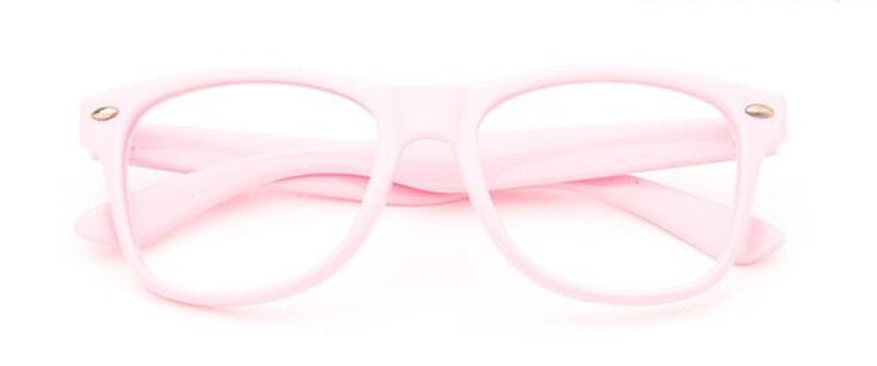 Vintage børn dreng pige fuld kant brillerammer nærsynethed rx stand barn barn briller briller kommer uden linser: Lyserød