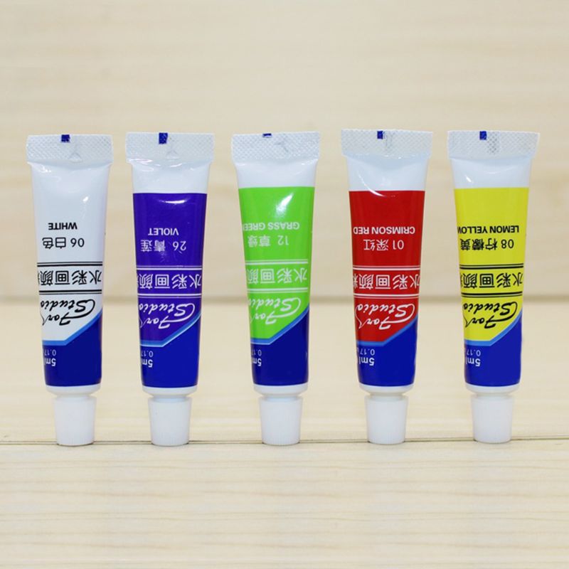 12/18/24 Colors 5ML Tube Watercolor Paint Set Art Painting Drawing Tools