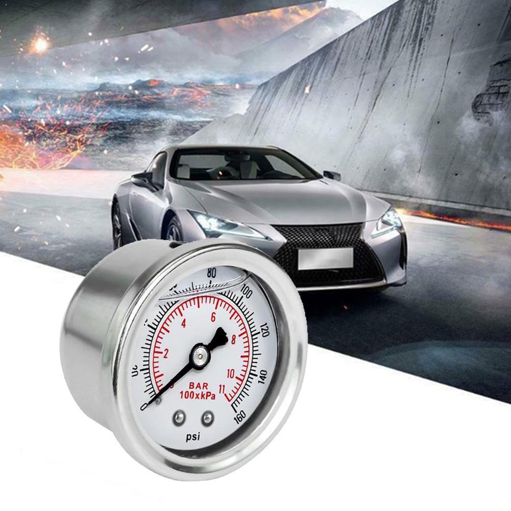 Automobile fuel regulating valve pressure gauge oil booster fuel / pressure 0-160psi gauge pressure gauge oil fuel pressure J1B0