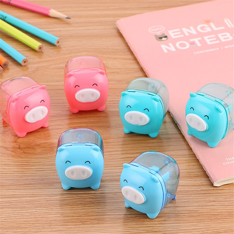 Little Pig Candy Color Pencil Sharpener Kawaii Cartoon Animal Pencil Sharpener for Student Stationery
