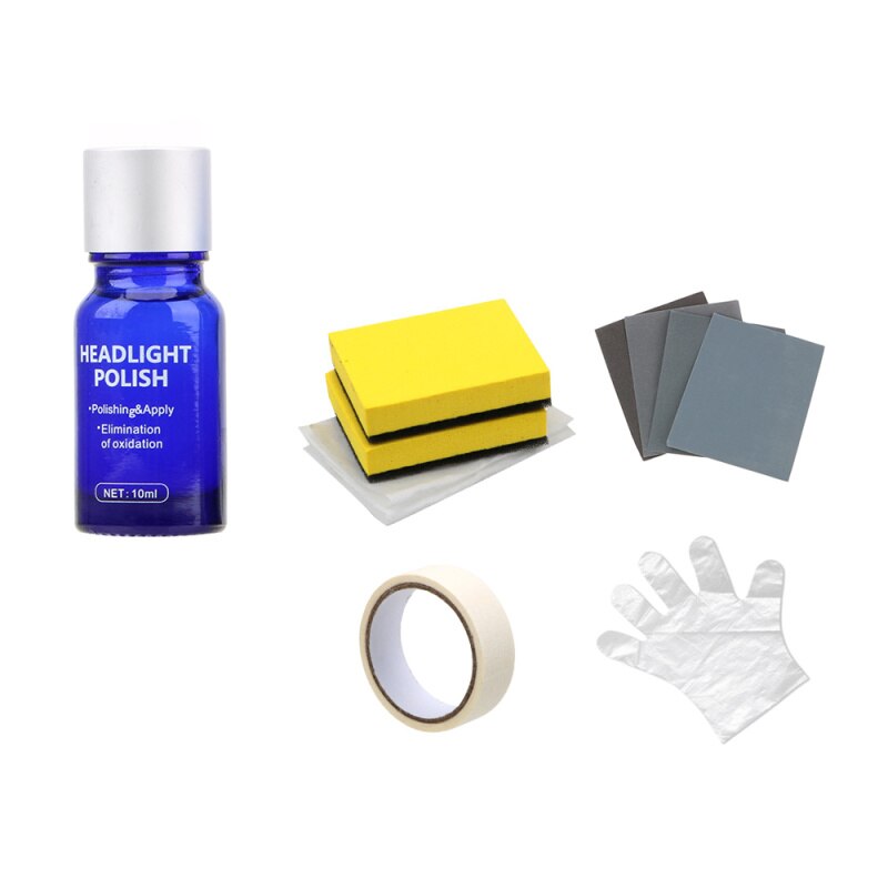 30/10Ml Auto Koplamp Polijsten Reparatie Middel Vloeistof Voor Car Head Lamp Scratch Remover Restauratie Kit Auto Licht schoonmaken Set