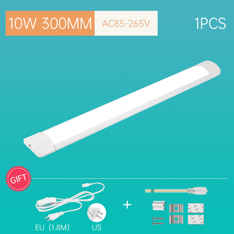 Tira de luces Led de tubo de 220V con Cable, accesorio de luces para el hogar, dormitorio, cocina, armario, iluminación, lámpara interior, tubo de 110V: YELLOW / Ganso amarillo / 5 ud