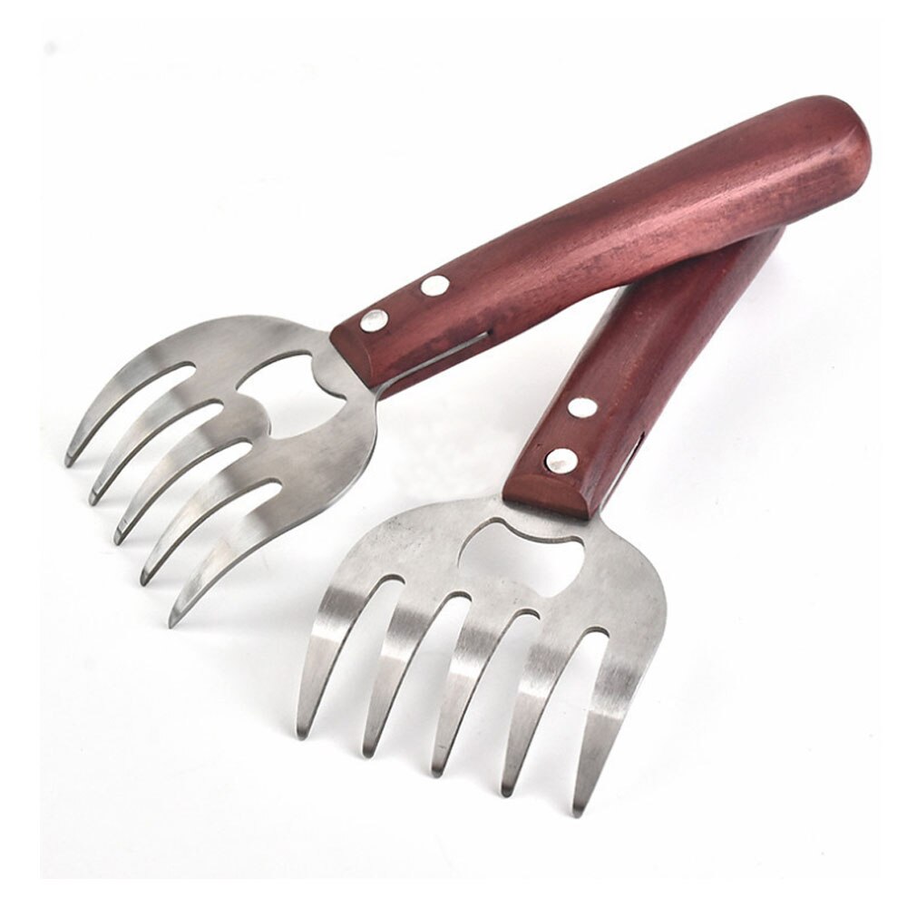 Fourchettes de levage de dinde, fourchette de poulet de volaille de griffes de viande, viande d'acier inoxydable: Red