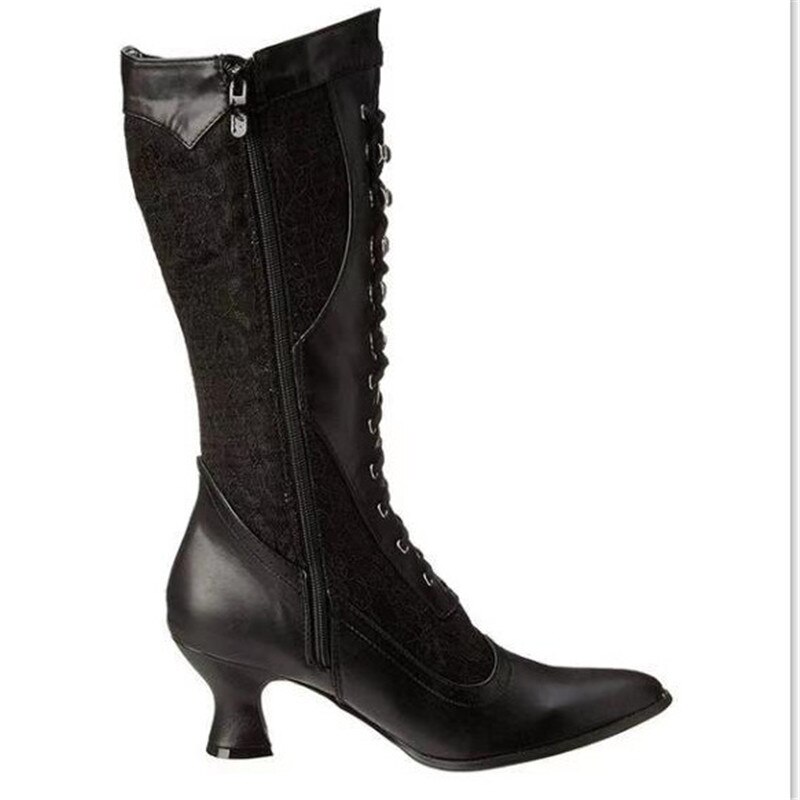 Neue knie länge Stiefel Frauen Für Herbst Winter Spitz ferse Reißverschluss Frau Chelsea Stiefel Plus größe 34-43