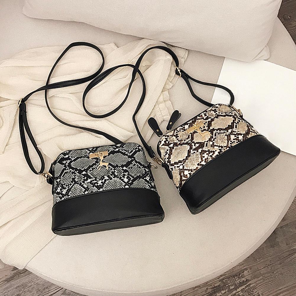 Handbags Delicate Texture Travel Shoulder Messenger Bags Serpentine Pouch Leather Daily Crossbody Bags for Hiking