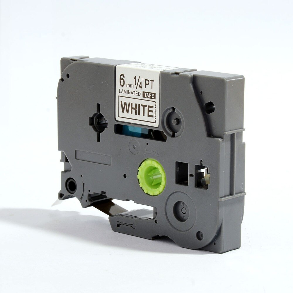 Brother tze tape 6mm zwart op wit tze -211 tze 211 tze 211 tz tze etikettencassette compatibele p-touch etikettenprinter