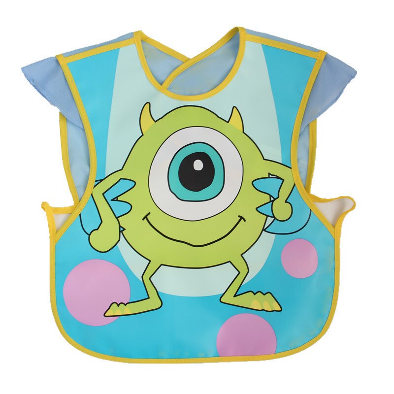 Baby Meal Pocket Waterproof Sleeveless Soft Plastic Baby Bib Meal Overcoat Reverse Dressing