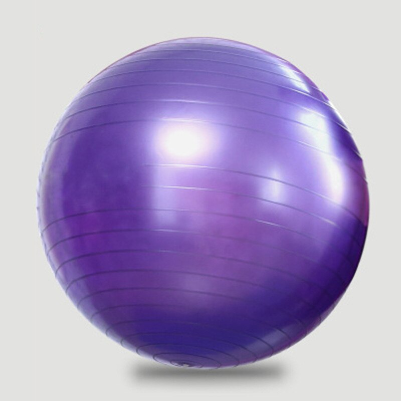 Yoga Ball Fitness Bälle 55cm 65cm 75cm Sport Pilates Birthing Fitball Übung Training Workout Massage Ball gym ball Mit Pumpe: Purple-75cm