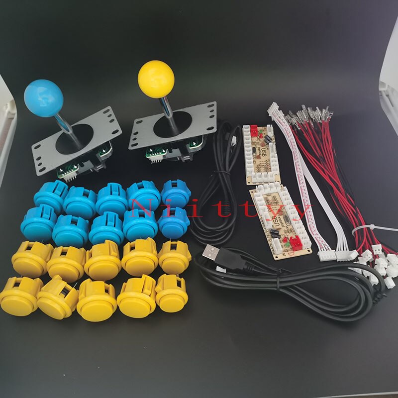 Arcade Joystick Diy Kit Nul Vertraging Arcade Diy Kit Usb Encoder Om Pc PS3 Arcade Sanwa Joystick En Push Knoppen voor Arcade Mame: 6