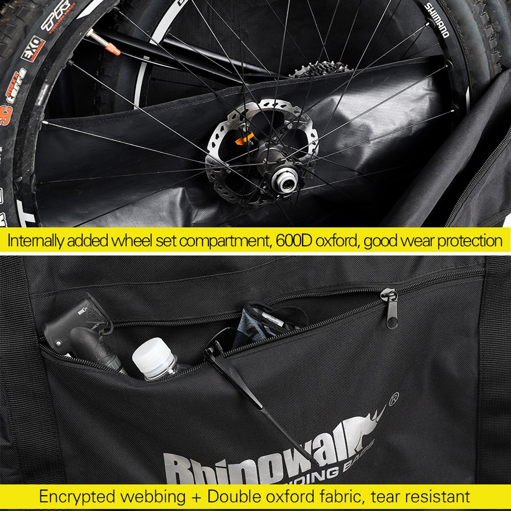 Rhinowalk Bike Carrying Bag for 29 Inch Folding Bicycle Storage Case Bike Transport Bag for MTB Bike Cycling Accessories