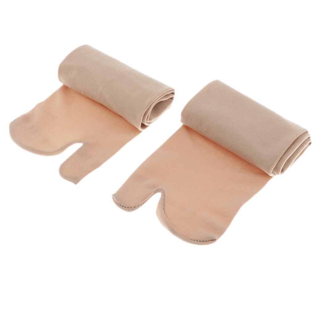 2 par unisex japanske tåsokker kimono flopp sandal delt tå tabi ninja sokker