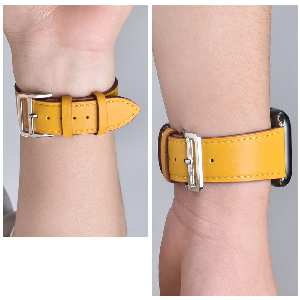 Leer Loop Band Voor Iwatch 40Mm 44Mm Sport Band Tour Band Voor Apple Horloge 42Mm 38Mm Serie 2 3 4 5 6 Se